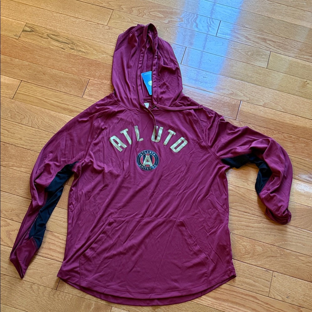 ATL UTD Maroon Long Sleeve Hoodie